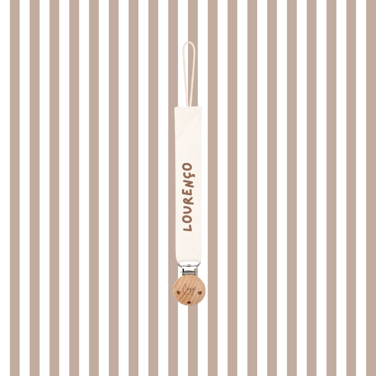 Prendedor Chupeta Personalizado - Branco